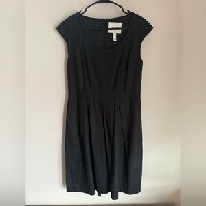 Lands' End Classic Black Midi Dress